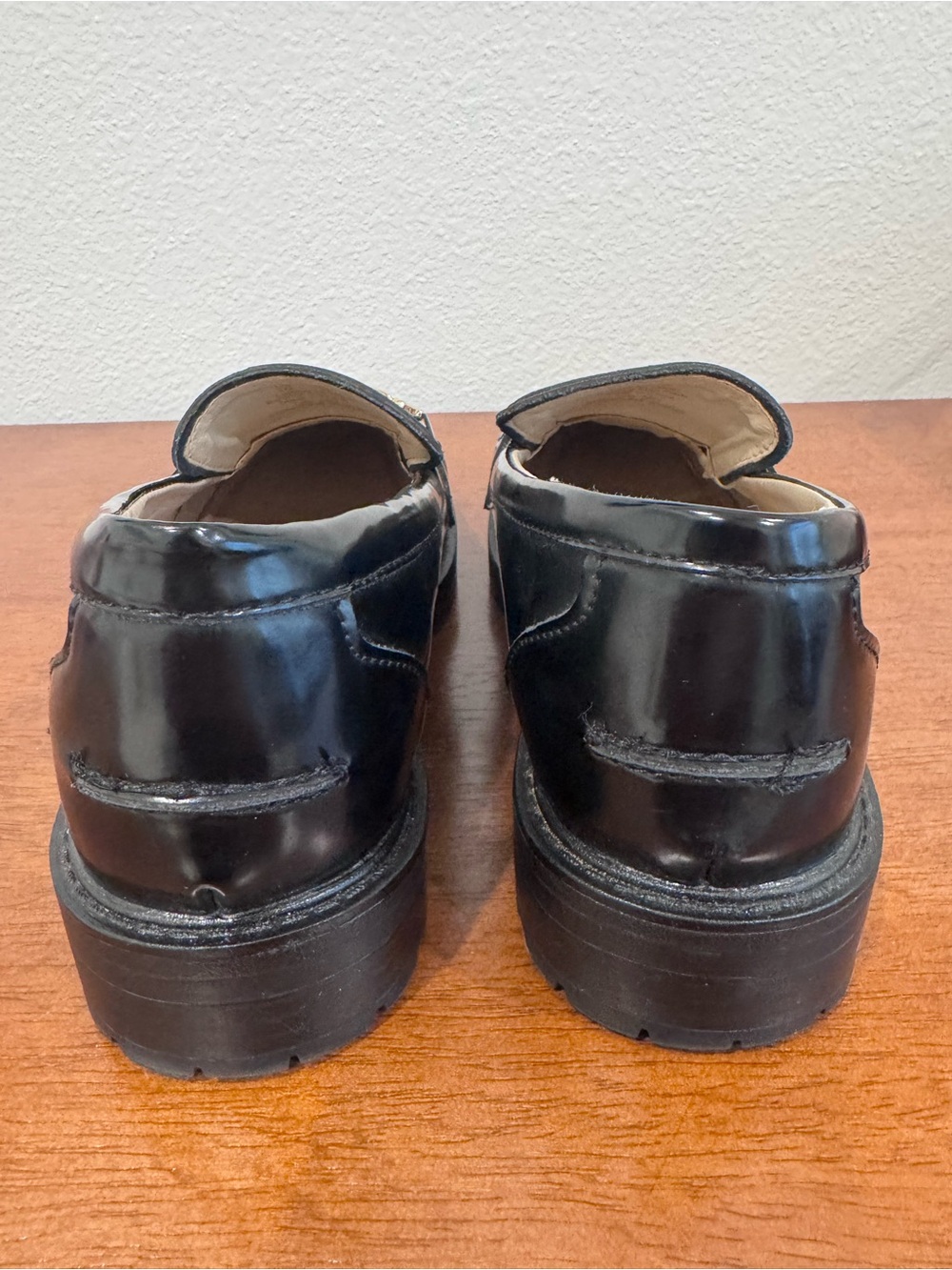 Sam Edelman Black Patent Leather Bit Loafers - Picture 5 of 6